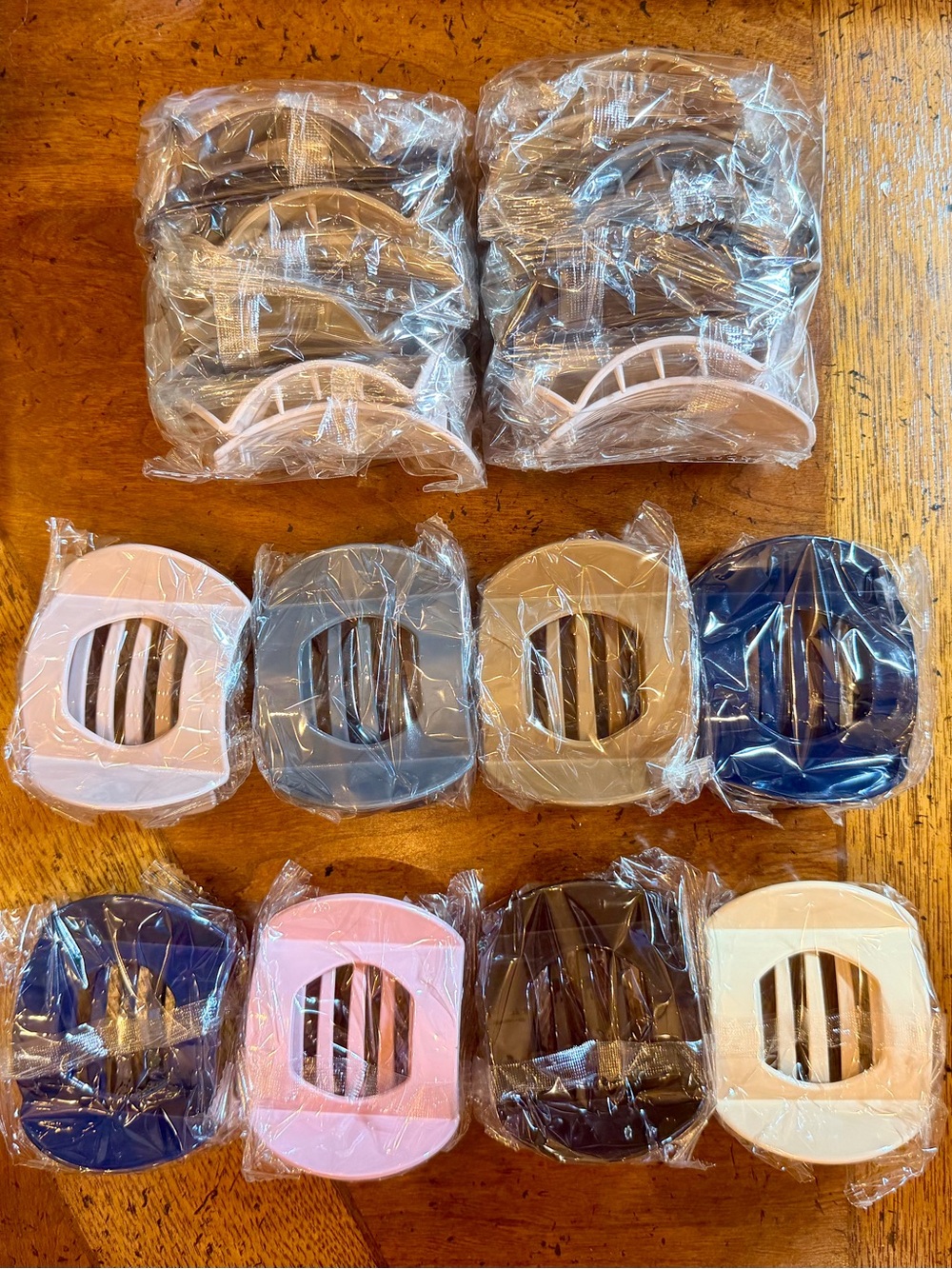 NEW Flat Claw Hair Clips - 4 Packs (16 Clips Total)